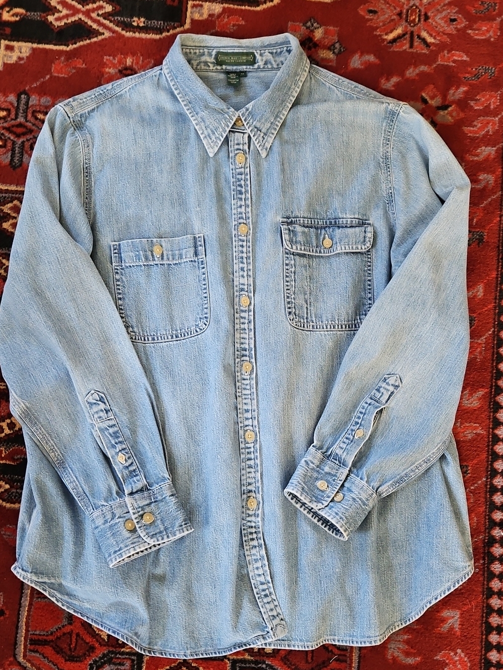 Ralph Lauren Light Blue Denim Button-Down Shirt